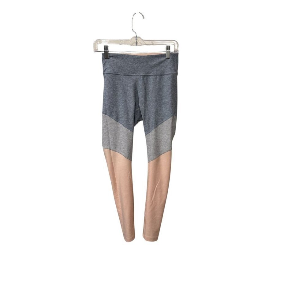 Outdoor Voices Color-Blocked Leggings Gray & Peach Womens S Lightweight NWT Acti